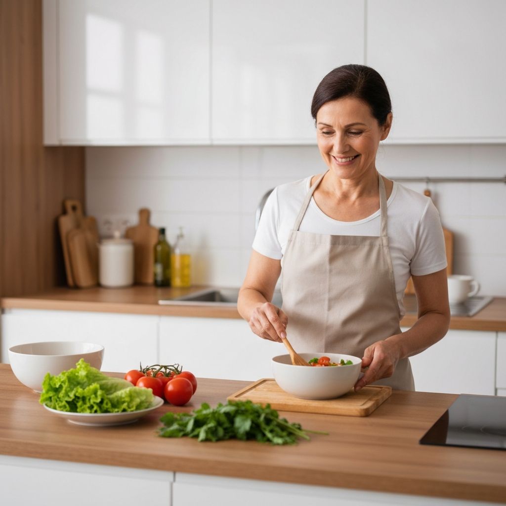 Osoba priprema jednostavnu hranu u kuhinji s prirodnom svjetlošću